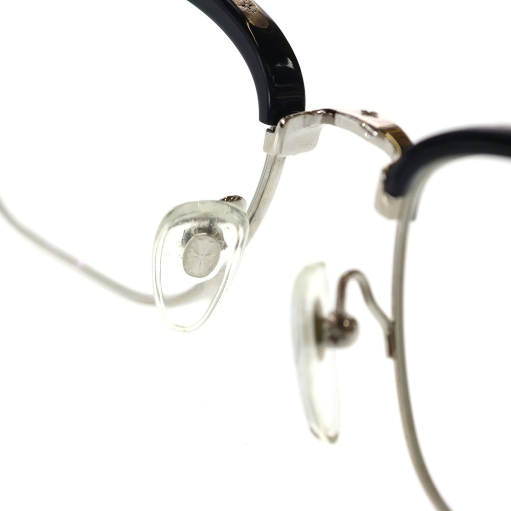 CHROME HEARTS(クロムハーツ) SLUNTRADICTION CHプラス テンプル ウエリントン アイウェア 眼鏡 シルバー