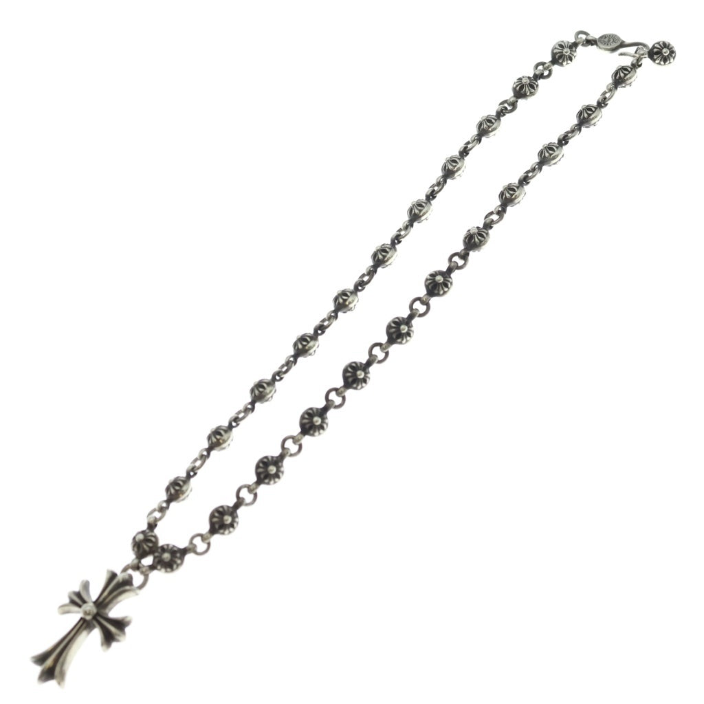 CHROME HEARTS(クロムハーツ) #1 CRSBL CHN SML CH CRS クロスボールチェーン スモールCHクロス ネックレス シルバー BCA193