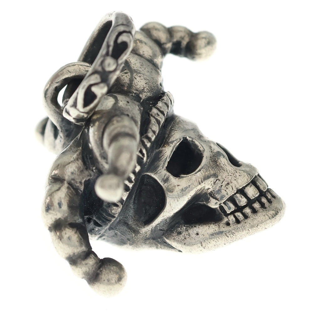NO BRAND(ノーブランド) アーティテュード Jester Skull ペンダントトップ シルバー