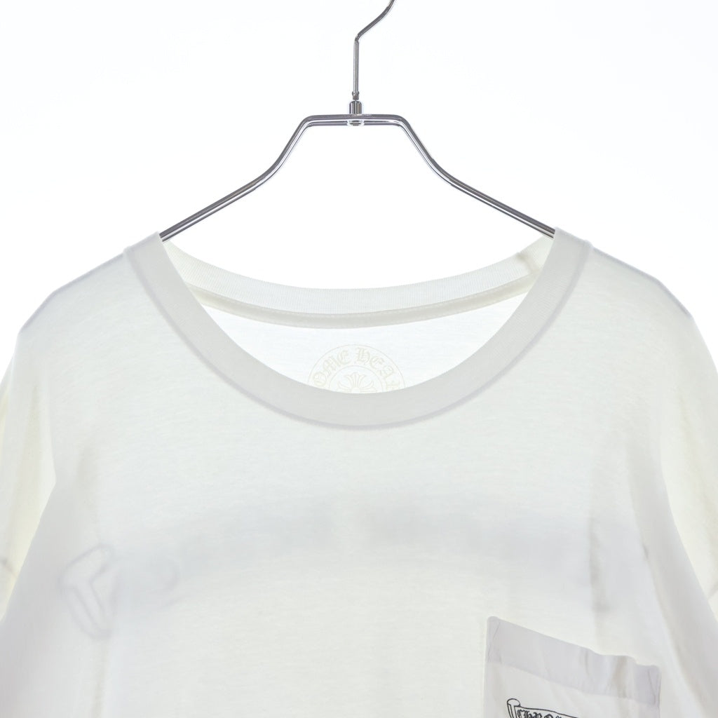 CHROME HEARTS(クロムハーツ) MLTCOL CEM CRS L/S TEE マルチカラー セメタリークロス クルーネック長袖Tシャツカットソー ロンT ホワイト