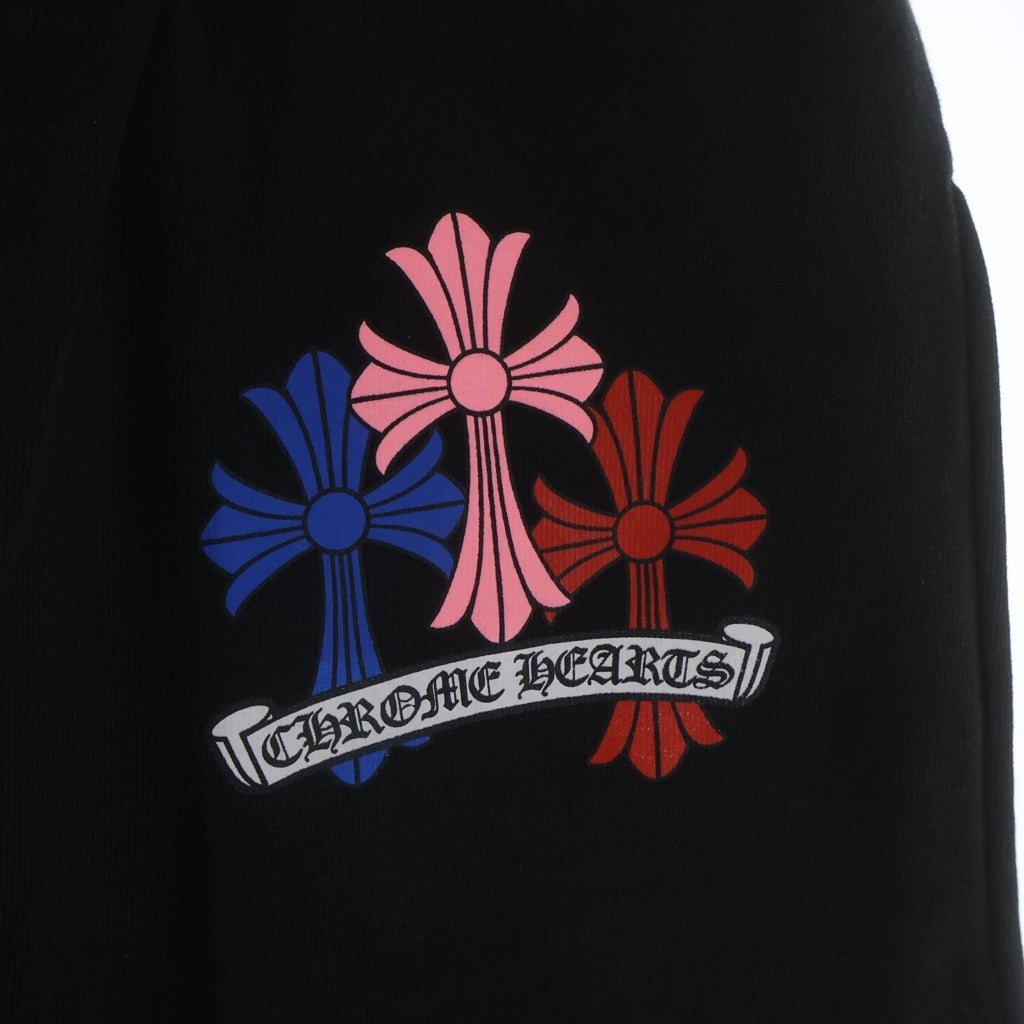 CHROME HEARTS(クロムハーツ) 22SS MLTCOL CEM CRS SWEAT PANTS プリント スウェットパンツ ブラック