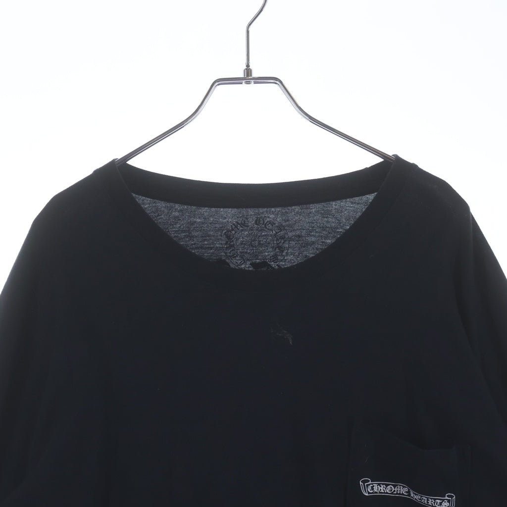 CHROME HEARTS(クロムハーツ) CHROME HEARTS クロムハーツ ARCH LOGO FUCH YOU アーチロゴ 長袖Tシャツ ロンT ブラック
