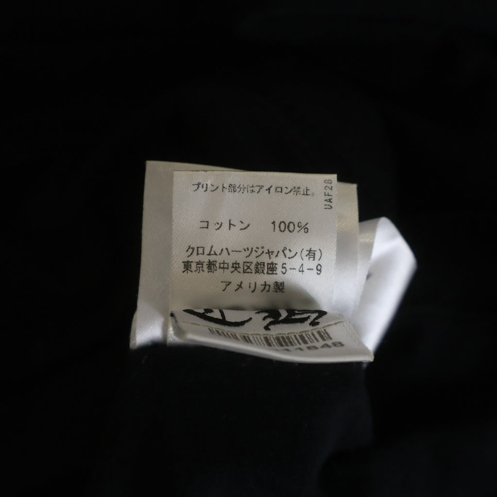 CHROME HEARTS(クロムハーツ) CHROME HEARTS クロムハーツ ARCH LOGO FUCH YOU アーチロゴ 長袖Tシャツ ロンT ブラック