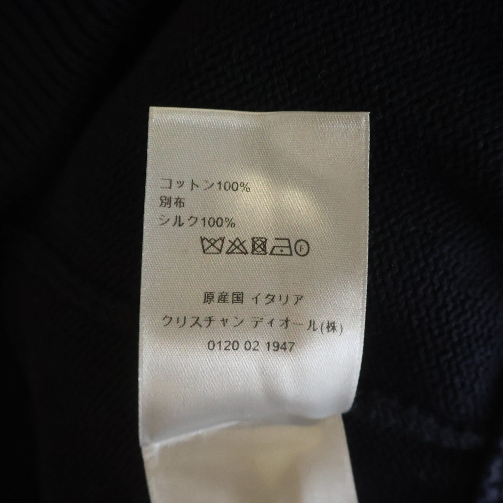 DIOR(ディオール) 21AW OBLIQUE SIDE LINE CREWNECK SWEATS オブリークライン クルーネック コットン ニット セーター ブラック 113M638AT187