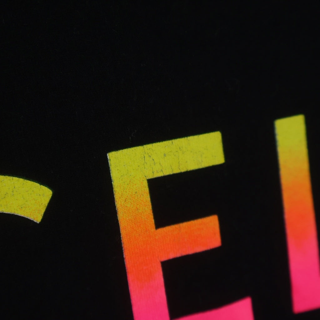 CELINE(セリーヌ) 22SS Gradient Logo Print Cotton Tee 2X10B671Q グラデーション ロゴ クルーネック半袖Tシャツカットソー ブラック