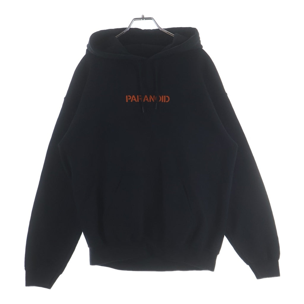 ANTI SOCIAL SOCIAL CLUB(アンチソーシャルソーシャルクラブ) ×PARANOID LOGO PRINT PULLOVER HOODIE ×パラノイド ロゴプリント プルオーバーパーカー フーディ ブラック