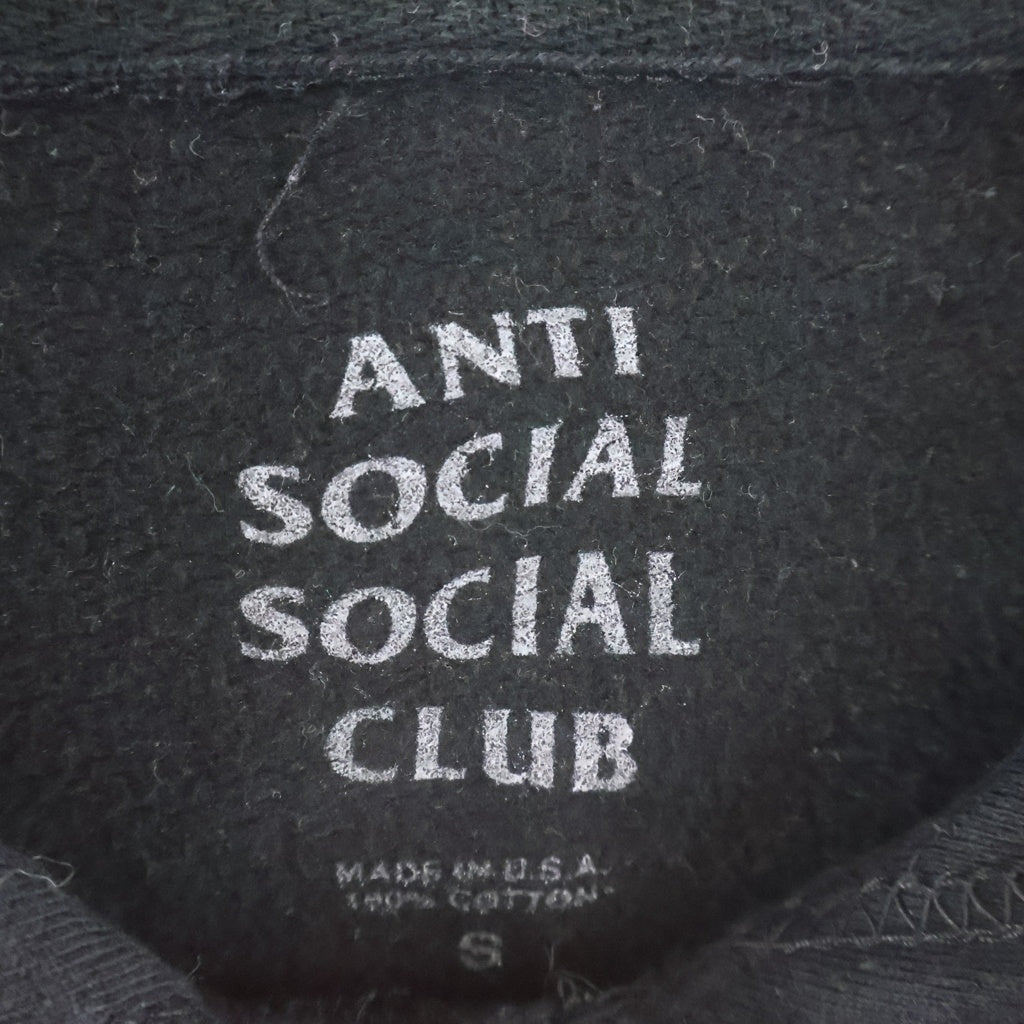 ANTI SOCIAL SOCIAL CLUB(アンチソーシャルソーシャルクラブ) ×PLAYBOY LOGO PRINT PULLOVER HOODIE ×プレイボーイ ロゴプリント プルオーバーパーカー フーディ ブラック