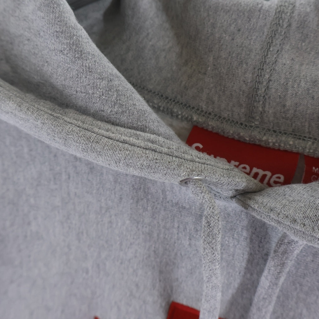 SUPREME(シュプリーム) 20AW Cross Box Logo Hooded Sweatshirt クロスボックスロゴ プルオーバースウェットパーカー フーディ グレー