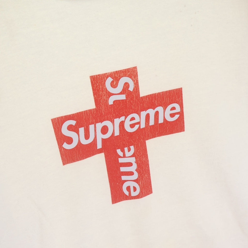 SUPREME(シュプリーム) 20AW Cross Box Logo Tee クロスボックスロゴ クルーネックス半袖Tシャツカットソー ホワイト