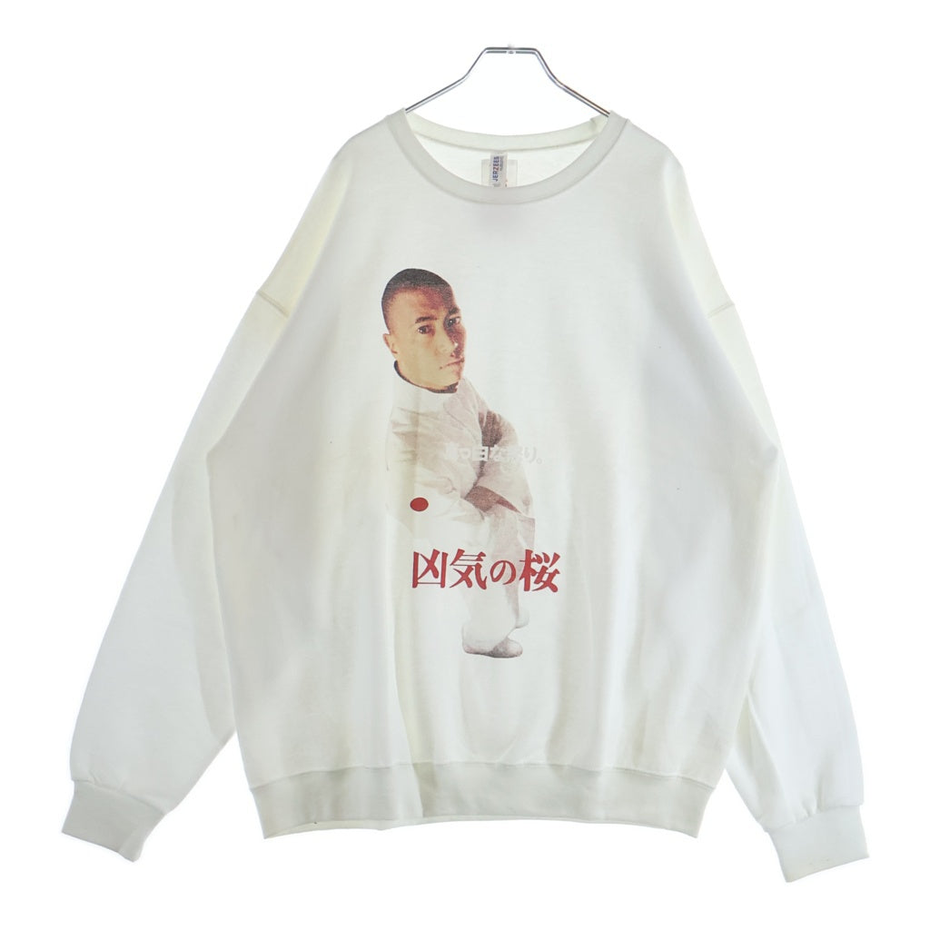 WACKO MARIA(ワコマリア) 22SS 凶気の桜 クルーネック スウェット ホワイト