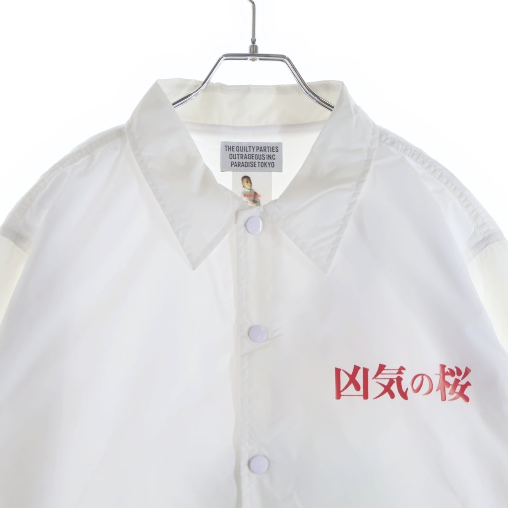 WACKO MARIA(ワコマリア) 22SS 凶気の桜 コーチ ジャケット ホワイト