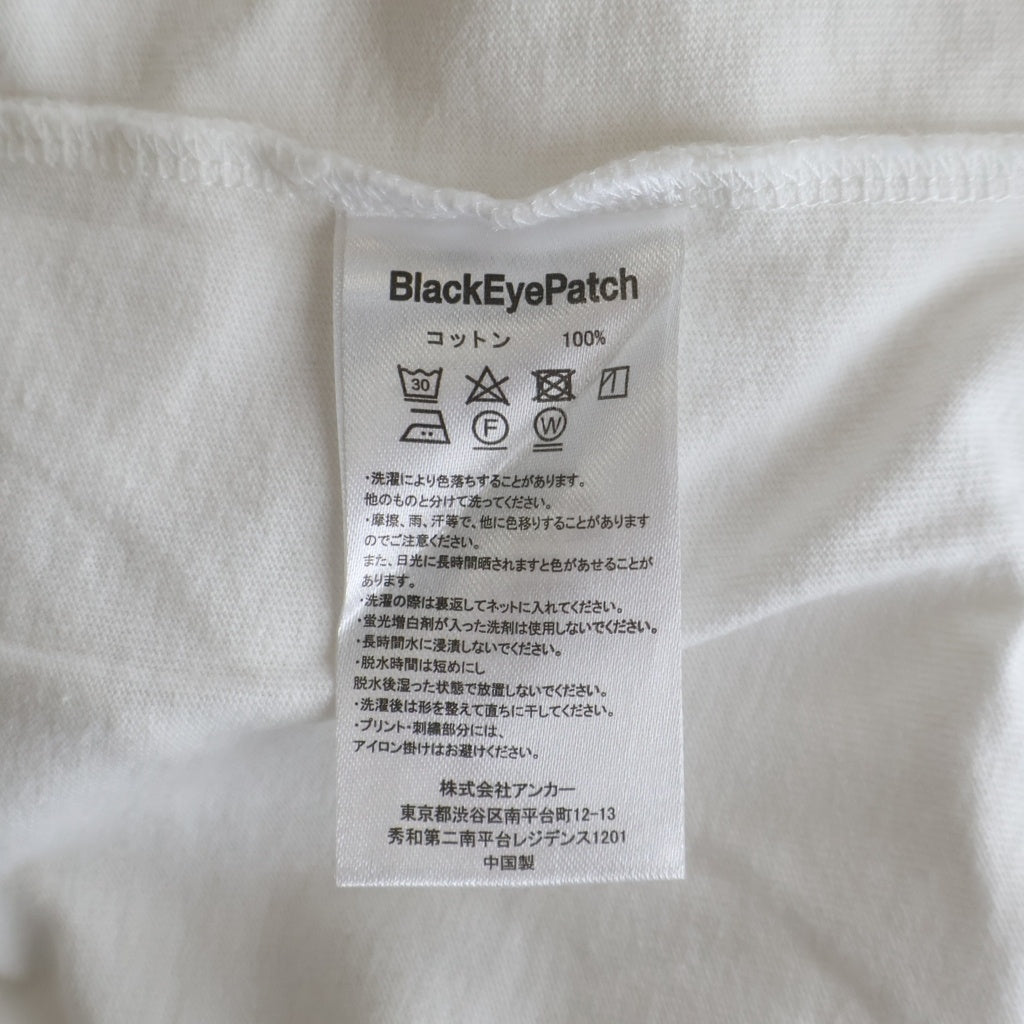 WACKO MARIA(ワコマリア) 22SS ×Blackeyepatch クルーネック 半袖カットソー Tシャツ ホワイト