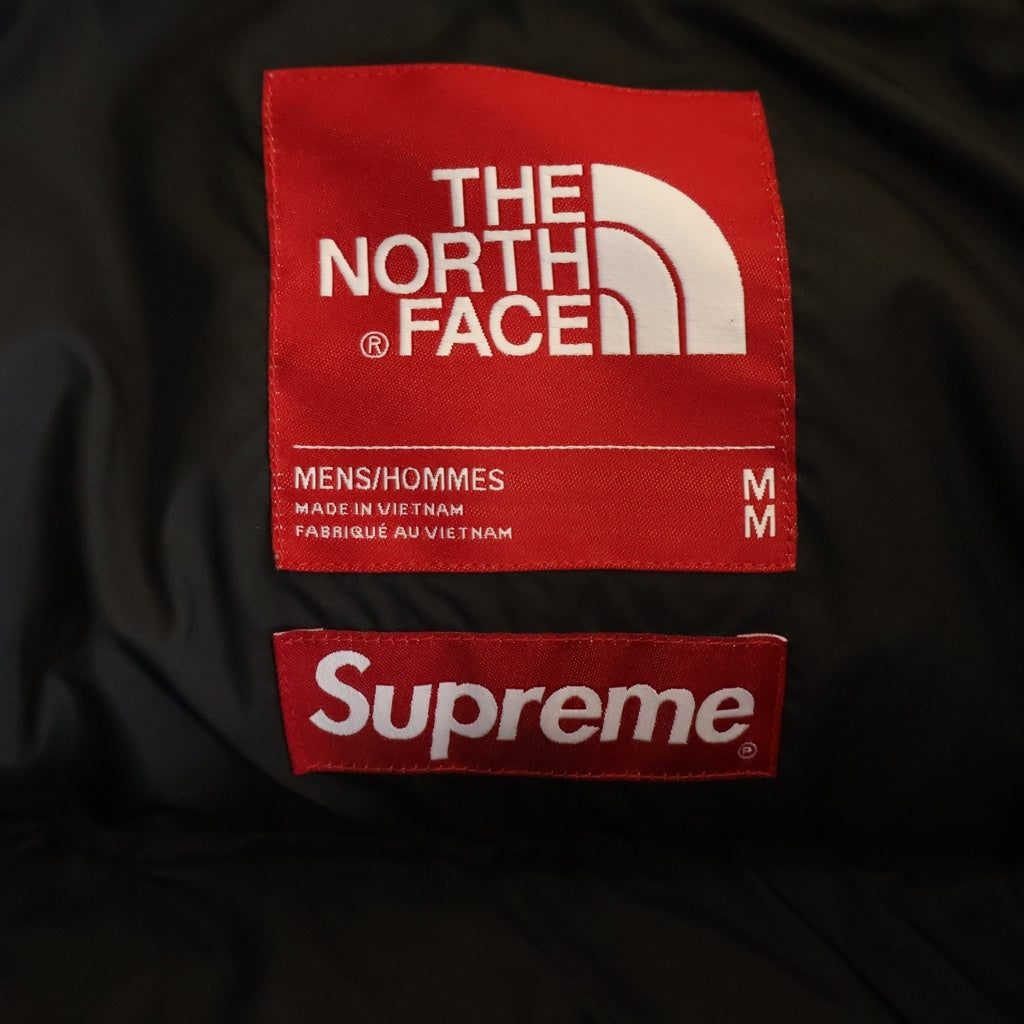 THE NORTH FACE(ザノースフェイス) ×Supreme Nuptse Jacket White Paper Print ×シュプリーム ヌプシ ダウンジャケット ホワイトペーパープリント ホワイト ND91806I