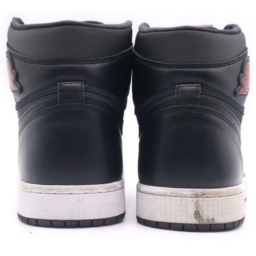 NIKE(ナイキ) AIR JORDAN 1 RETRO HIGH OG BLACK GYM RED エアジョーダン1 レトロ ハイカットスニーカー ブラック US9.5/27.5cm 555088-060