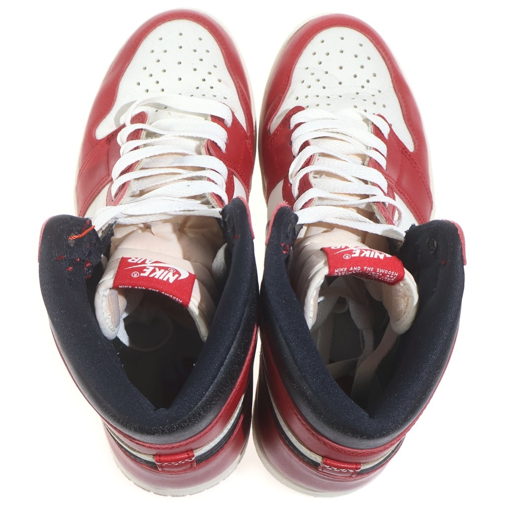NIKE(ナイキ) AIR JORDAN 1 HIGH OG エアジョーダン1 ロスト&ファウンド シカゴ ハイカットスニーカー ホワイト/レッド US10/28cm DZ5485-612