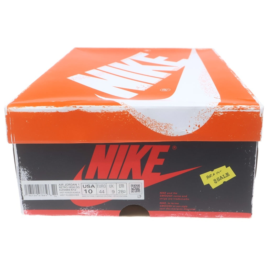 NIKE(ナイキ) AIR JORDAN 1 HIGH OG エアジョーダン1 ロスト&ファウンド シカゴ ハイカットスニーカー ホワイト/レッド US10/28cm DZ5485-612