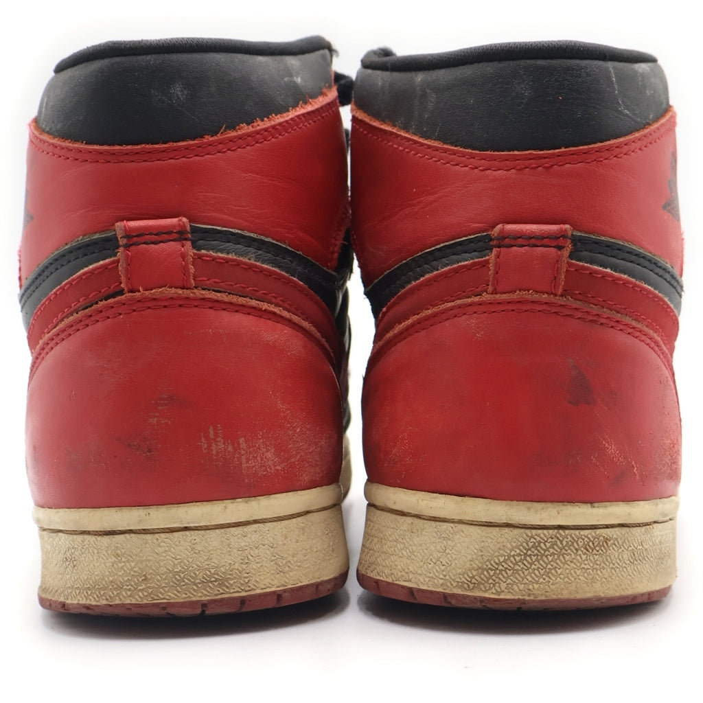 NIKE(ナイキ) 【観賞用 1994年製】 AIR JORDAN1 BRED エアジョーダン1 ブレッド ハイカットスニーカー ブラック/レッド US8/26cm 130207-061