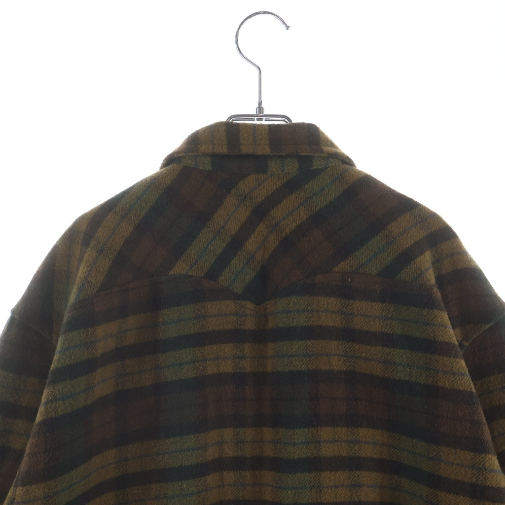 STUSSY(ステューシー) BurlyGear Check Jacket チェック ジップアップ ジャケット カーキ