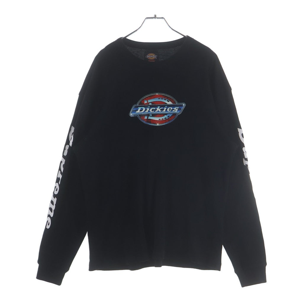 SUPREME(シュプリーム) x Dickies Thermal ×ディッキーズ ロゴプリント サーマル 長袖Tシャツ ブラック