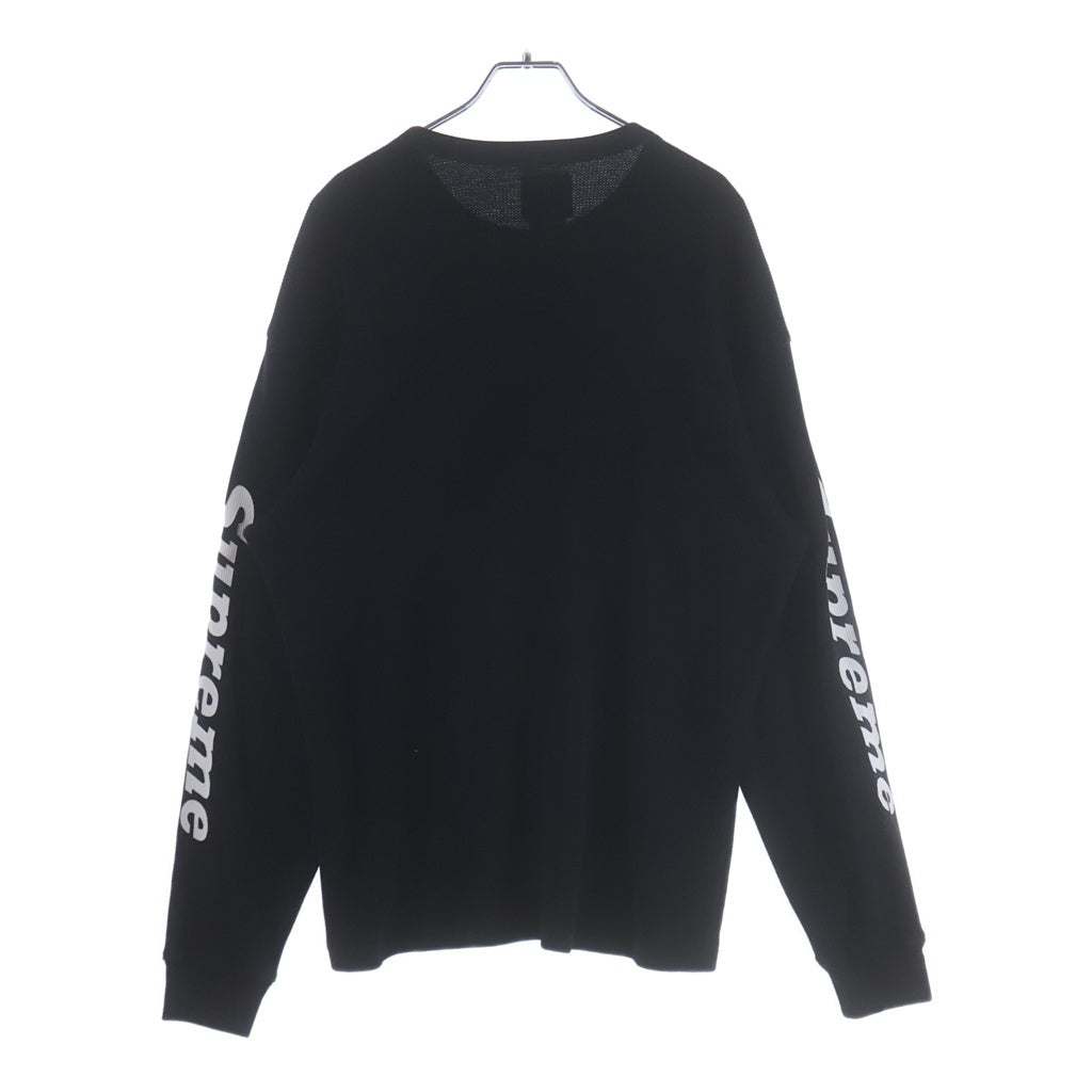 SUPREME(シュプリーム) x Dickies Thermal ×ディッキーズ ロゴプリント サーマル 長袖Tシャツ ブラック