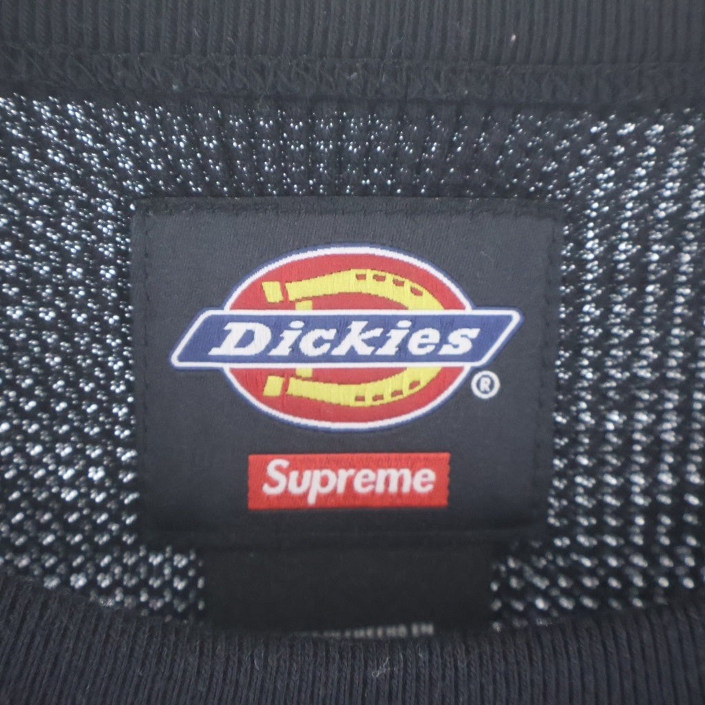 SUPREME(シュプリーム) x Dickies Thermal ×ディッキーズ ロゴプリント サーマル 長袖Tシャツ ブラック