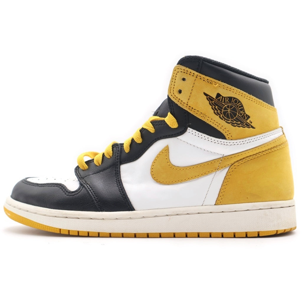 NIKE(ナイキ) AIR JORDAN 1 RETRO HIGH OG YELLOW OCHRE エアジョーダン 1 オークル ハイカットスニーカー イエロー/ブラック US9/27cm 555088-109