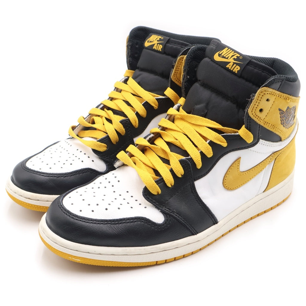 NIKE(ナイキ) AIR JORDAN 1 RETRO HIGH OG YELLOW OCHRE エアジョーダン 1 オークル ハイカットスニーカー イエロー/ブラック US9/27cm 555088-109