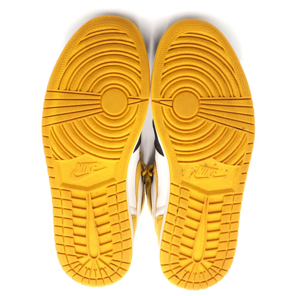 NIKE(ナイキ) AIR JORDAN 1 RETRO HIGH OG YELLOW OCHRE エアジョーダン 1 オークル ハイカットスニーカー イエロー/ブラック US9/27cm 555088-109