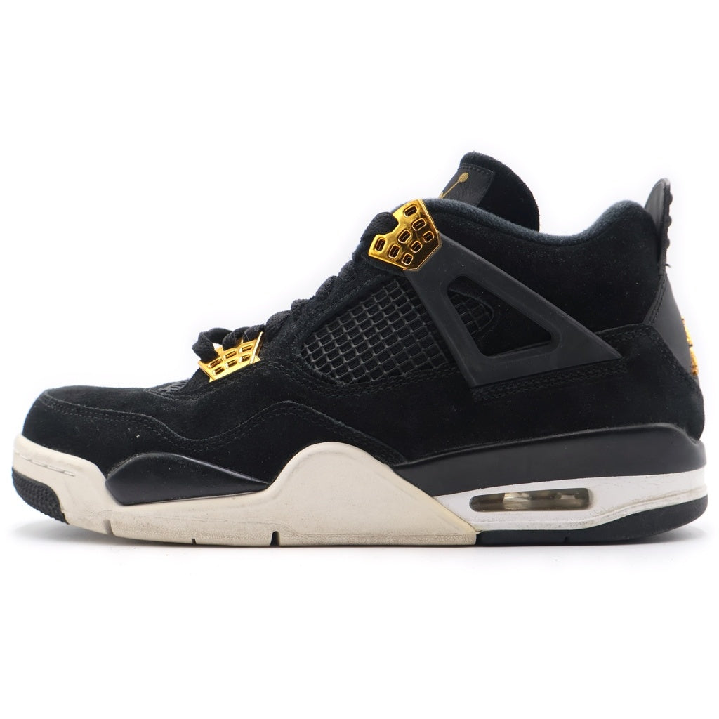 NIKE(ナイキ) AIR JORDAN 4 RETRO ROYALTY 308497-032 エアジョーダン4 レトロ ロイヤルティ スニーカー ブラック/ゴールド US9.5/27.5cm 308497-032