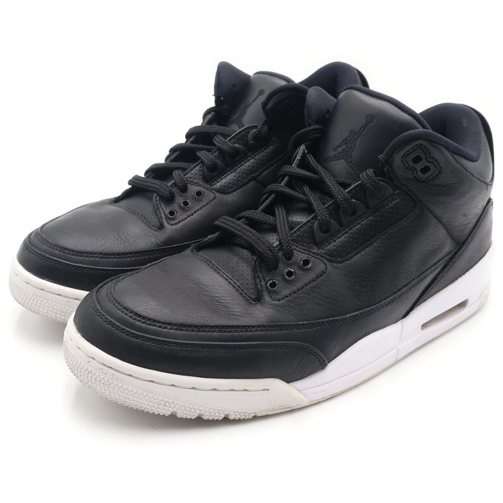 NIKE(ナイキ) AIR JORDAN 3 RETRO ハイカット スニーカー ブラック US9.5/27.5cm 136064-020