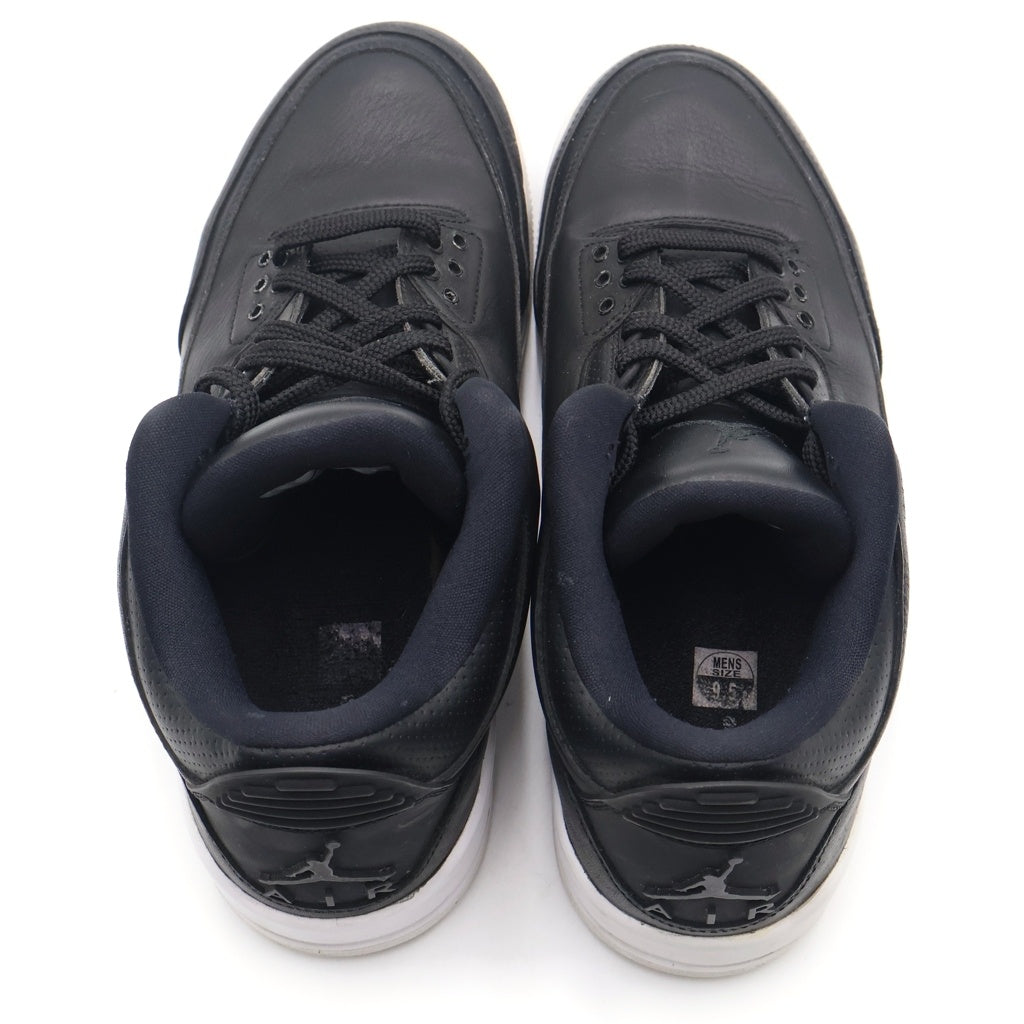 NIKE(ナイキ) AIR JORDAN 3 RETRO ハイカット スニーカー ブラック US9.5/27.5cm 136064-020