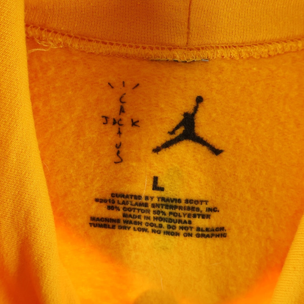NIKE(ナイキ) ×Travis Scott Cactus Jack Jordan Highest Hoodie ×トラヴィス スコット カクタスジャック ハイエスト フーディ パーカー イエロー