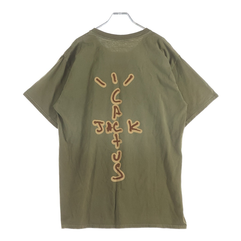 TRAVIS SCOTT(トラヴィススコット) Cactus jack Highest In The Room Dive Tee カクタスジャック ハイエスト イン ザ ルーム ダイブ 半袖Tシャツ カットソー カーキ