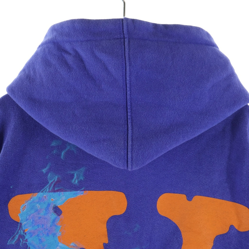 VLONE(ヴィーロン) ×Juice WRLD LOGO PRINT PULLOVER HOODIE ×ジュースワールド ロゴプリント プルオーバーパーカー フーディ パープル