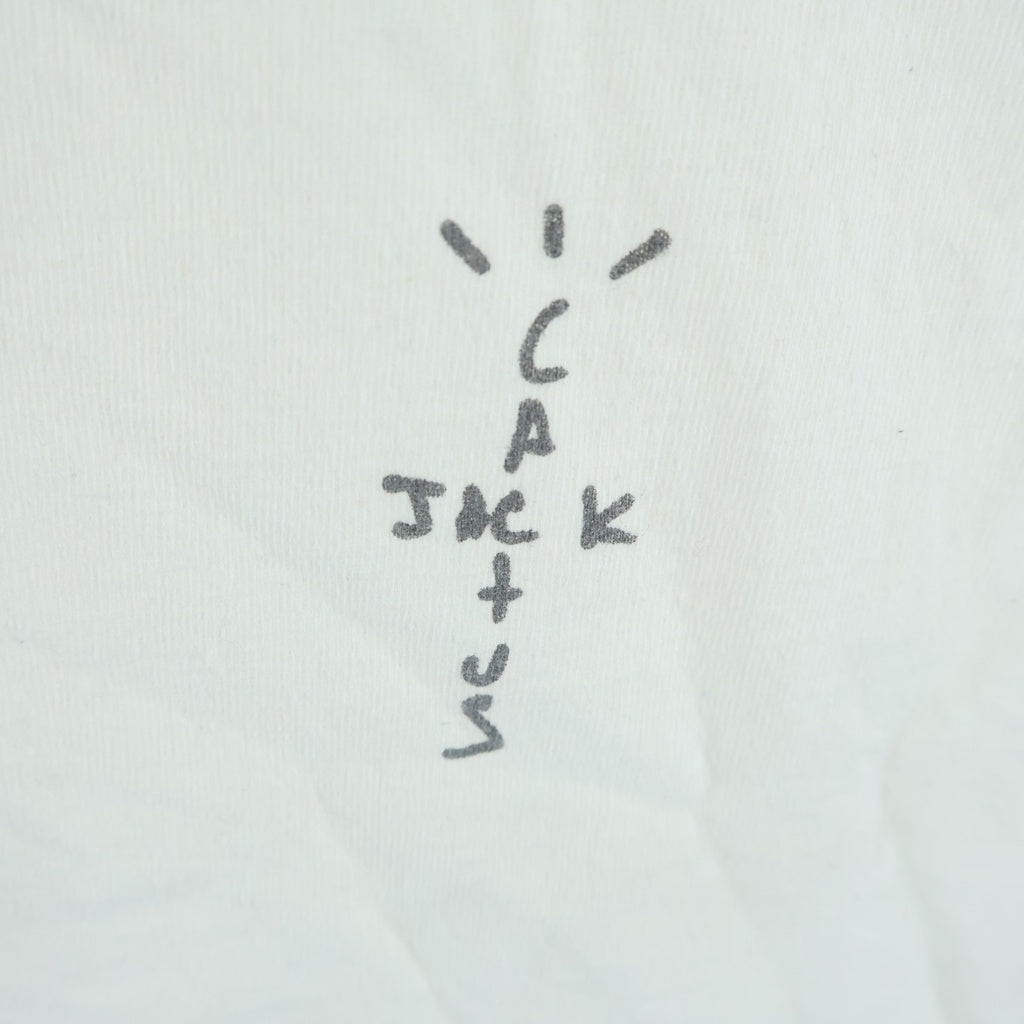 TRAVIS SCOTT(トラヴィススコット) Cactus Jack ×Fragment Manifest Tee カクタスジャック ×フラグメント マニフェスト 半袖Tシャツ カットソー ホワイト