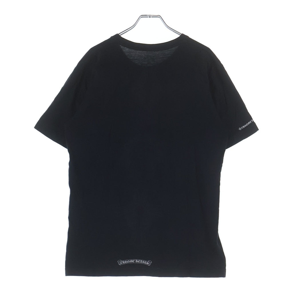 CHROME HEARTS(クロムハーツ) Tonal Celtic Cross Horseshoe Short Sleeve Teeクロムハーツ トーナル セルティック クロス ホースシュー 半袖Tシャツ カットソー ブラック