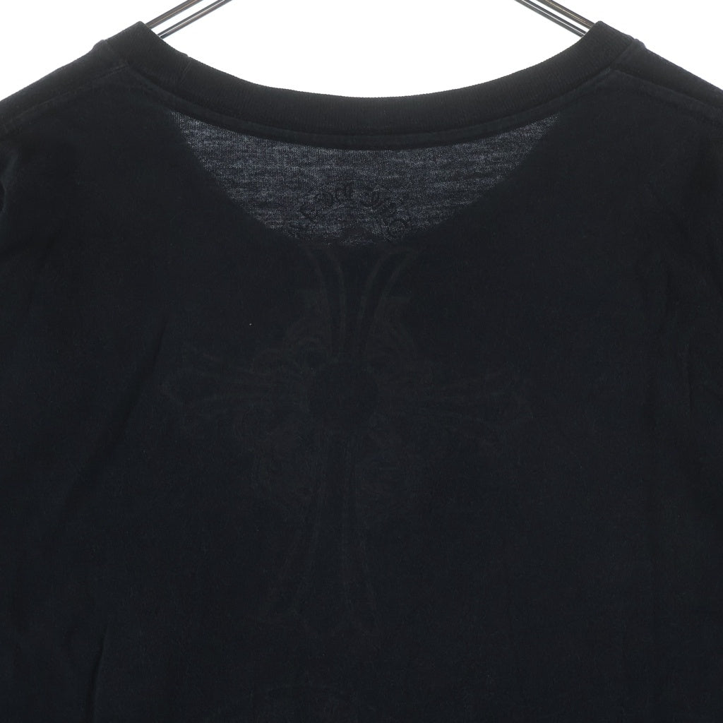 CHROME HEARTS(クロムハーツ) Tonal Celtic Cross Horseshoe Short Sleeve Teeクロムハーツ トーナル セルティック クロス ホースシュー 半袖Tシャツ カットソー ブラック