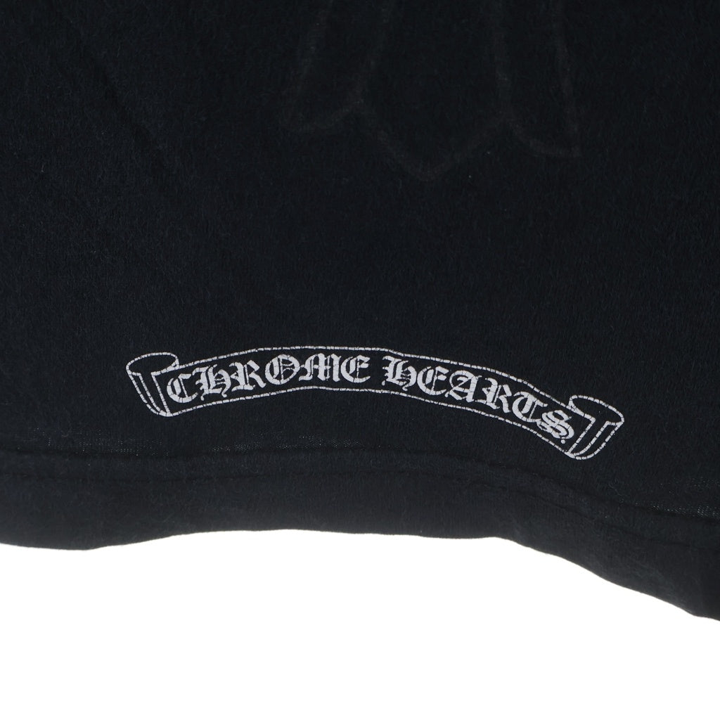 CHROME HEARTS(クロムハーツ) Tonal Celtic Cross Horseshoe Short Sleeve Teeクロムハーツ トーナル セルティック クロス ホースシュー 半袖Tシャツ カットソー ブラック