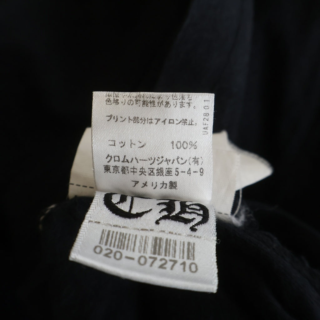 CHROME HEARTS(クロムハーツ) Tonal Celtic Cross Horseshoe Short Sleeve Teeクロムハーツ トーナル セルティック クロス ホースシュー 半袖Tシャツ カットソー ブラック