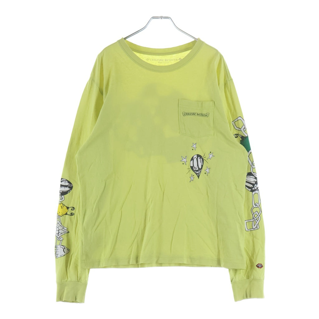 CHROME HEARTS(クロムハーツ) MATTY BOY PPO CHAIN GAME L/S T-SHIRT マッティボーイ チェーンゲーム 長袖Tシャツ ロンT イエロー