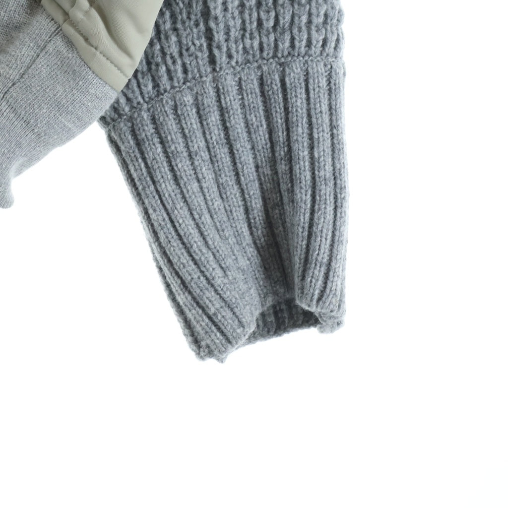 Sacai(サカイ) 17AW ドッキング ニット ボンバー ジャケット グレー 17-03401
