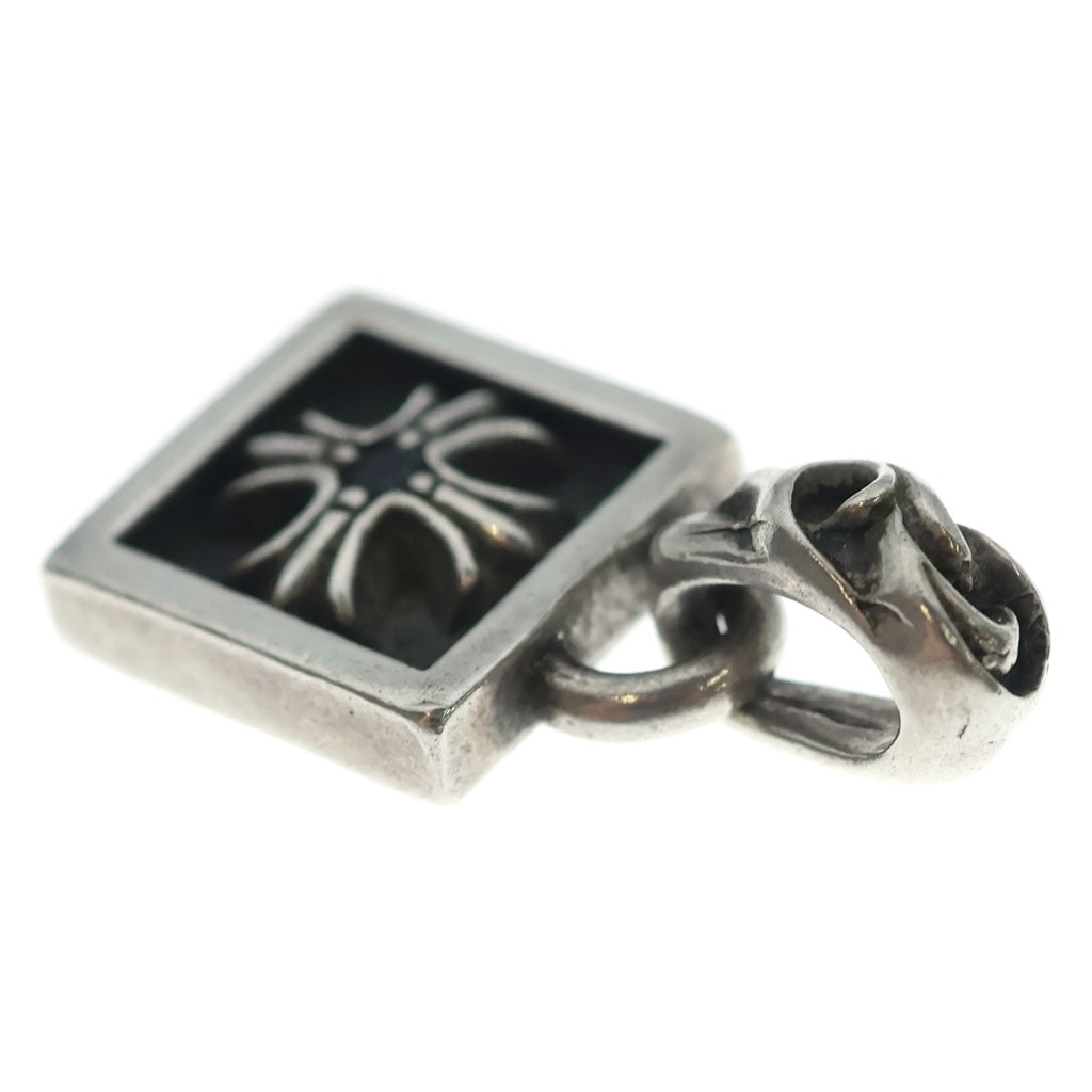 CHROME HEARTS(クロムハーツ) FRAMED CH PLUS 1SAP フレームドCHプラス チャーム アフター1サファイア ペンダントトップ シルバー