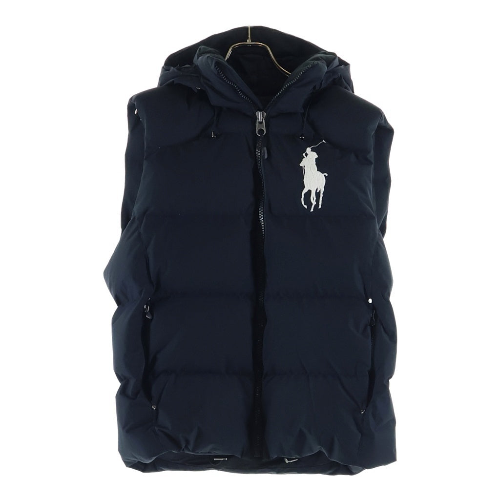 POLO RALPH LAUREN(ポロラルフローレン) ビッグポニー フーデッド ダウン ベスト ブラック