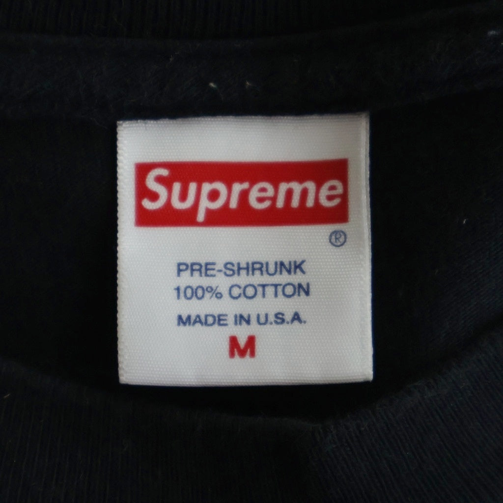 SUPREME(シュプリーム) 21SS ×KAWS Chalk Logo Tee カウズ チョーク ボックスロゴ クルーネック 半袖Tシャツ カットソー ブラック