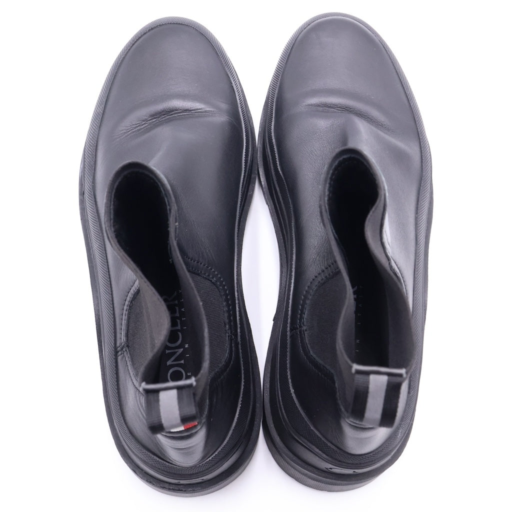 MONCLER(モンクレール) LARUE CHELSEA チェルシー サイドゴア レザー ブーツ ブラック