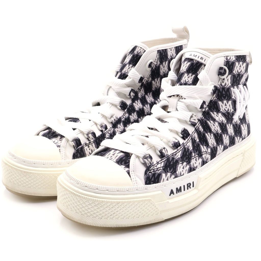 AMIRI(アミリ) MA QUAD COURT HI ハイカット スニーカー ホワイト/ブラック AW23MFS008-001