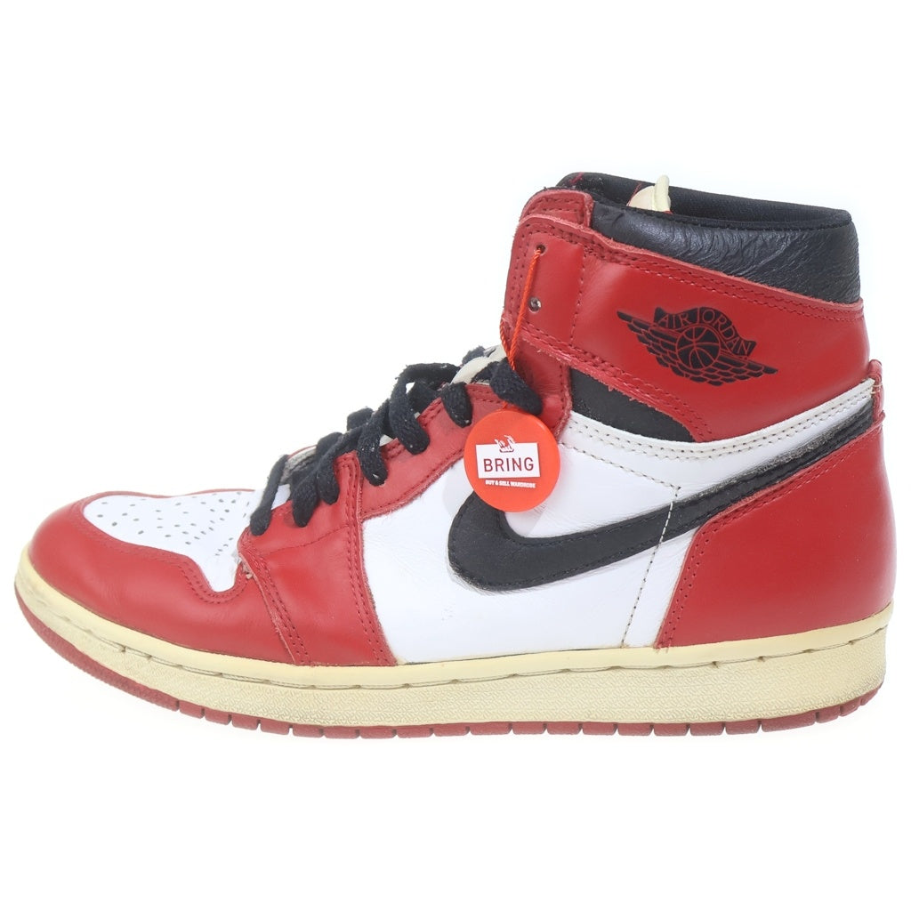 NIKE(ナイキ) 【観賞用1994年製】AIR JORDAN 1 RETRO HIGH CHICAGO エアジョーダン レトロ シカゴ ハイカットスニーカー ホワイト/レッド US10/28cm 130207-101