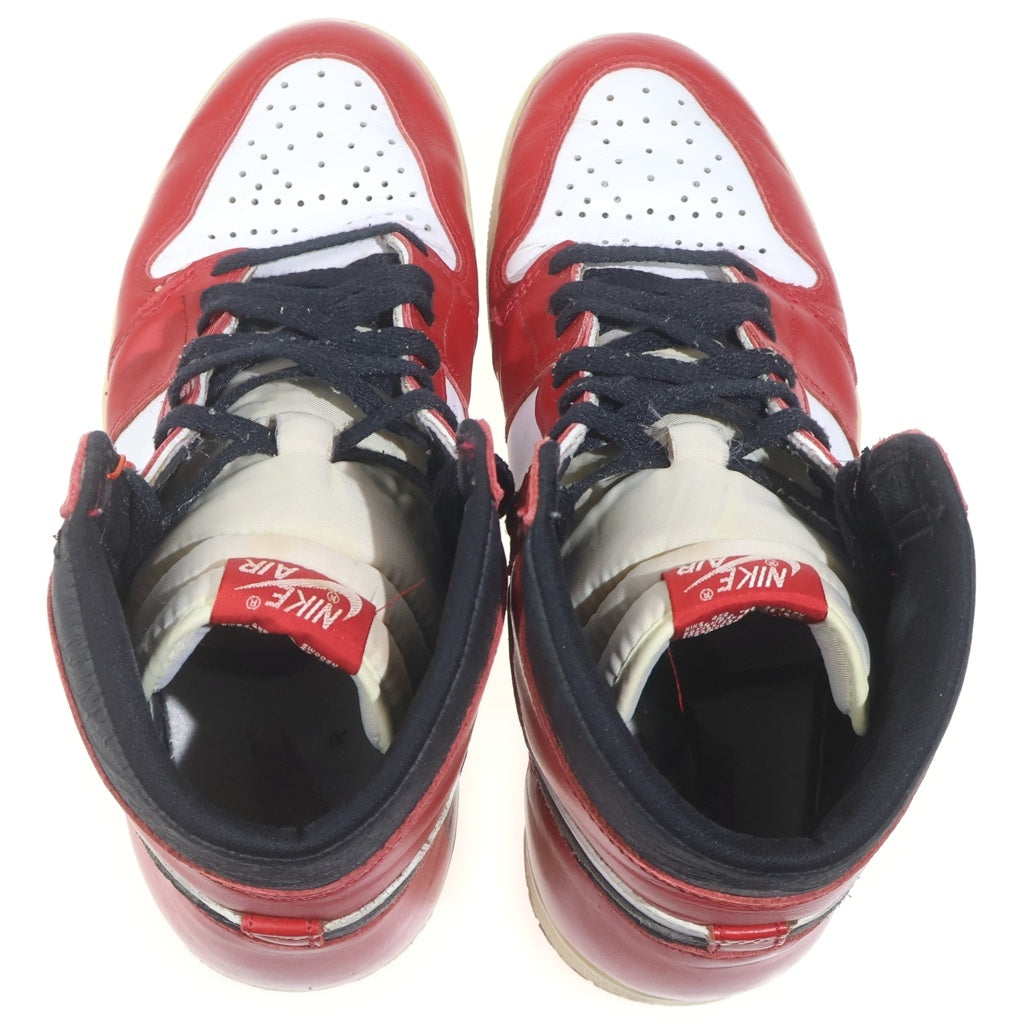 NIKE(ナイキ) 【観賞用1994年製】AIR JORDAN 1 RETRO HIGH CHICAGO エアジョーダン レトロ シカゴ ハイカットスニーカー ホワイト/レッド US10/28cm 130207-101