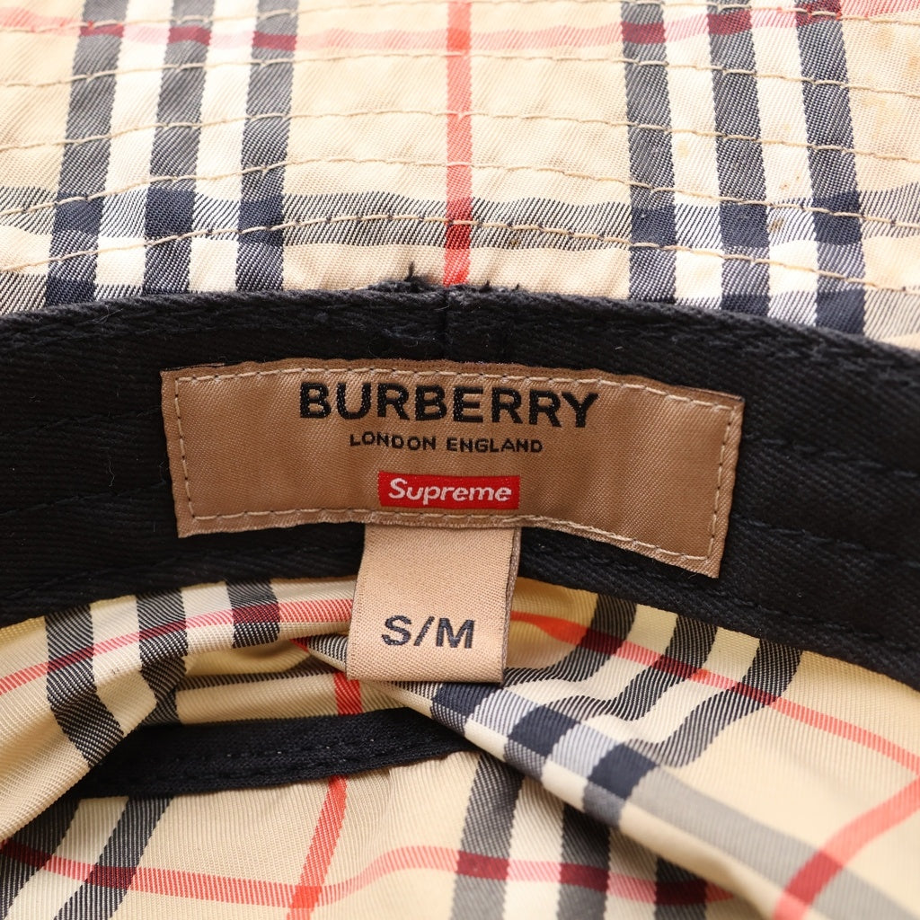 SUPREME(シュプリーム) 22SS ×BURBERRY Crusher ノヴァチェック バケットハット ベージュ