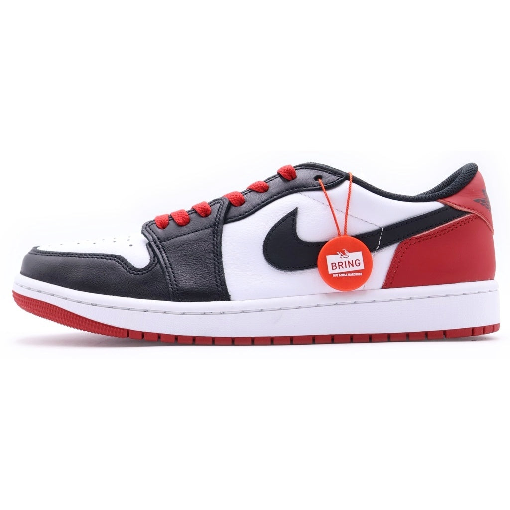 NIKE(ナイキ) AIR JORDAN 1 RETRO LOW OG BLACK TOE エアジョーダン1 レトロ ロー ブラックトゥ ローカットスニーカー ホワイト/ブラック/レッド US9/27cm CZ0790-106